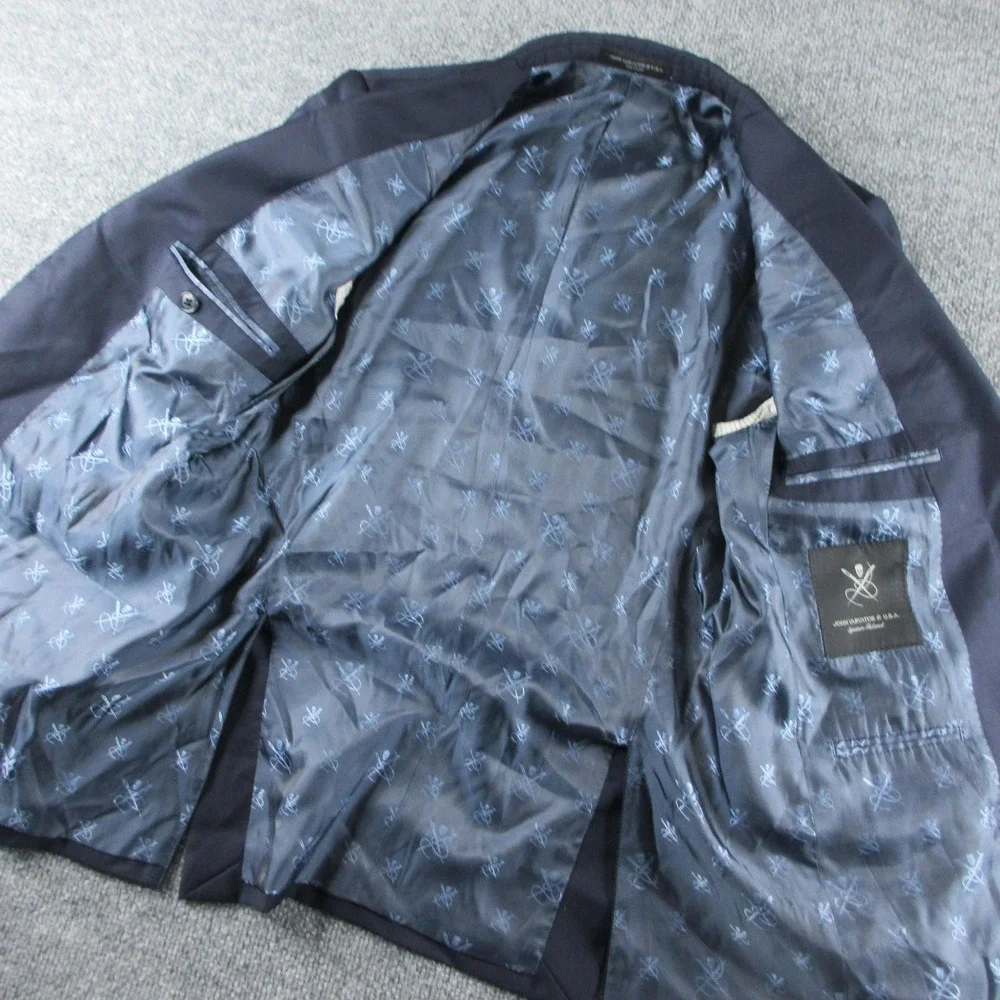 John Varvatos U.S.A. Blazer Mens 38R Blue Wool Bleecker Sport Coat Jacket
